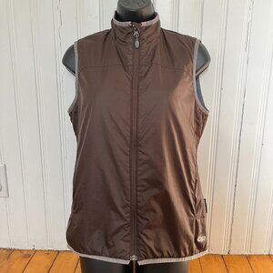 Outdoor Research Primaloft Chocolate Brown Zip Front Vest, Size Medium